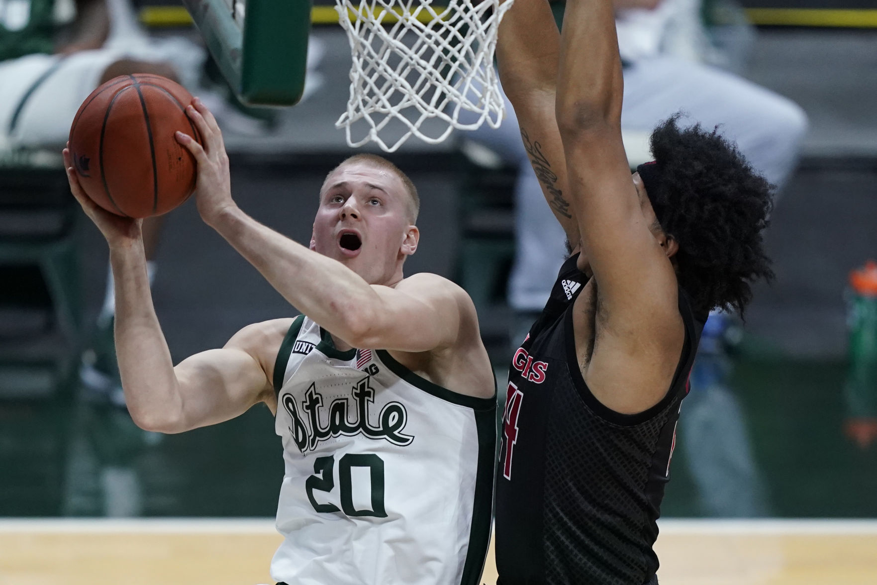 Michigan State forward Joey Hauser